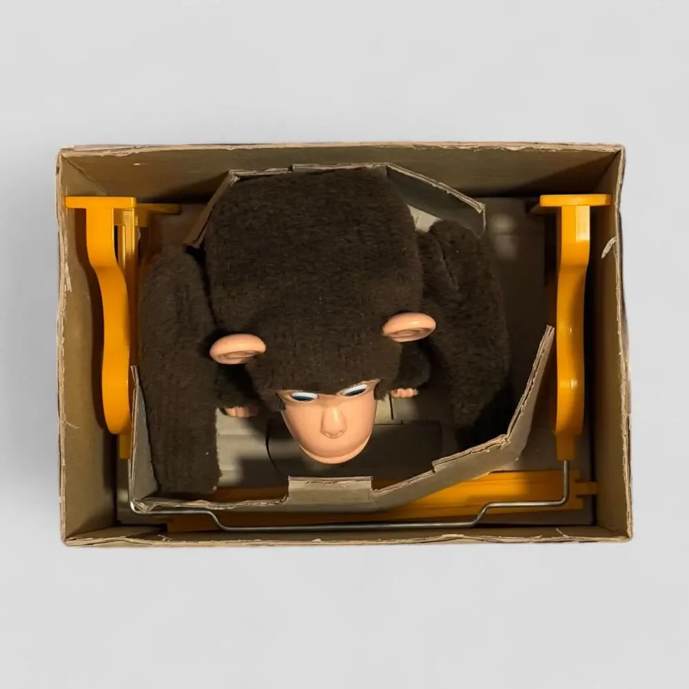 Vintage Happy Naughty Chimp by Daishin Original Box Included 60s Made in Japan